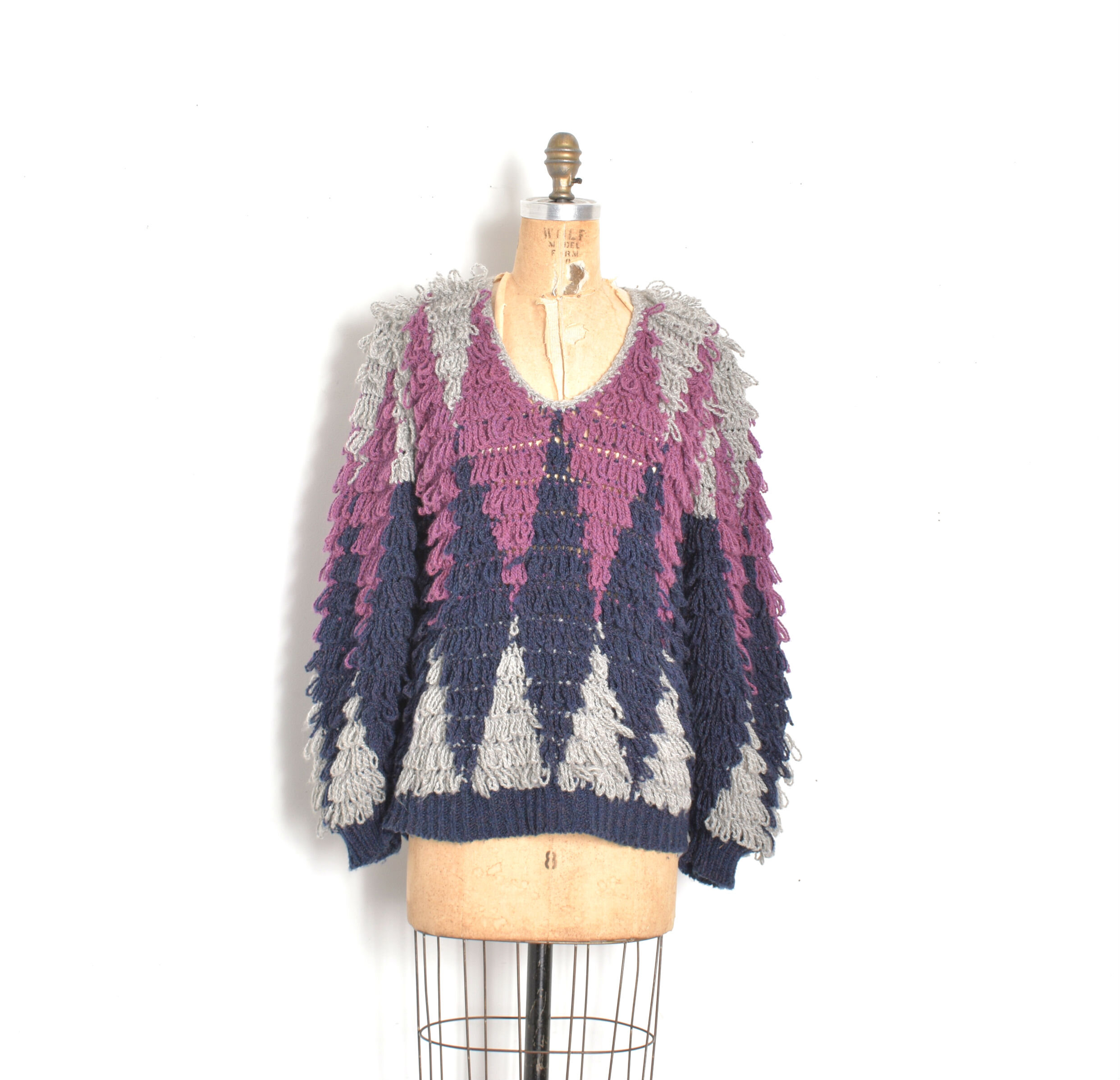 1980s Loopy Knit Sweater-M/L — La Poubelle Vintage